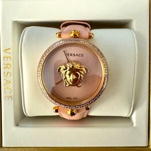 Authentic NIB Versace palazzo pink watch